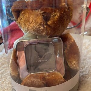 Home Collection Brown Plush Bear Photo Frame